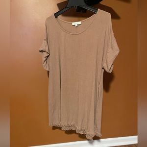 Umgee linen/cotton shift dress